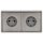 Jung Serie LS Komplett-Set Edelstahl: 2x ES1520 SCHUKO Steckdose + ES2982 Rahmen 2fach