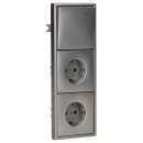 Jung Serie LS Komplett-Set Edelstahl: 506U Wippschalter...