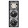 Jung Serie LS Komplett-Set Edelstahl: 506U Wippschalter Universal + ES2990 Wippe f. Schalter/Taster + 2x ES1520 SCHUKO Steckdose + ES2983 Rahmen 3fach