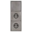 Jung Serie LS Komplett-Set Edelstahl: 506U Wippschalter...