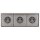 Jung Serie LS Komplett-Set Edelstahl: 3x ES1520 SCHUKO Steckdose + ES2983 Rahmen 3fach