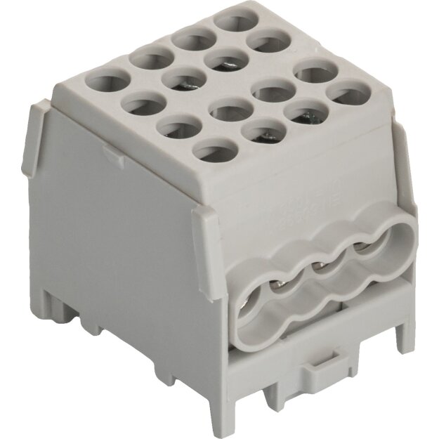 Pollmann 2080173 Abzweigklemme grau HLAK25-1/6 M2 Grau