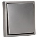 JUNG LS IP 44 Set Edelstahl: ES1520KL SCHUKO Steckdose m. Klappdeckel + 551WU Dichtungsflansch + ES2981 Rahmen 1fach