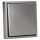 JUNG LS IP 44 Set Edelstahl: ES1520KL SCHUKO Steckdose m. Klappdeckel + 551WU Dichtungsflansch + ES2981 Rahmen 1fach