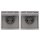 JUNG LS IP 44 Set Edelstahl 2x: ES1520KL SCHUKO Steckdose m. Klappdeckel + 551WU Dichtungsflansch + ES2981 Rahmen 1fach