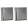 JUNG LS IP 44 Set Edelstahl 2x: ES1520KL SCHUKO Steckdose m. Klappdeckel + 551WU Dichtungsflansch + ES2981 Rahmen 1fach