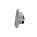 JUNG LS IP 44 Set Edelstahl: 3x ES1520KL SCHUKO Steckdose m. Klappdeckel + 551WU Dichtungsflansch + ES2983 Rahmen 3fach