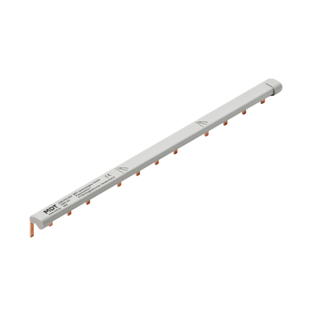MDT ZUB-PS12A4  Phasenschiene mit 12 Anschlüssen 6 qmm VPE 10 Stück