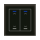 MDT GTL-20AS.02S KNX Glastaster II Light 2-fach RGBW Jalousie Secure Schwarz