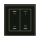 MDT GTL-2TCS.02S KNX Glastaster II Light 2-fach RGBW TS Jalousie Schalten Secure Schwarz
