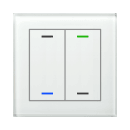 MDT GTL-2T0W.02S KNX Glastaster II Light 2-fach RGBW TS...