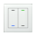 MDT GTL-2T0W.02S KNX Glastaster II Light 2-fach RGBW TS Neutral Secure Weiß