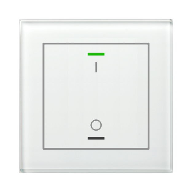 MDT GTL-1TBW.02S KNX Glastaster II Light 1-fach RGBW TS Schalten Secure Weiß