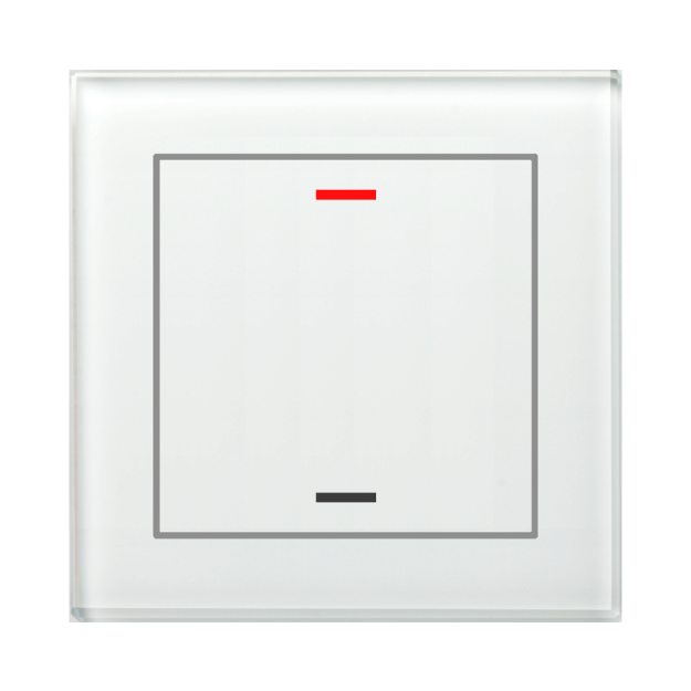 MDT GTL-100W.02S KNX Glastaster II Light 1-fach RGBW Neutral Secure Weiß