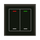 MDT GTL-200S.02S KNX Glastaster II Light 2-fach RGBW...