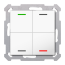 MDT TAL-55T4002.02S KNX Taster Light 55 4-fach RGBW TS...