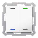 MDT TAL-55T2002.02S KNX Taster Light 55 2-fach RGBW TS...