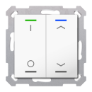 MDT TAL-55T2D02.02S KNX Taster Light 55 2-fach RGBW TS...