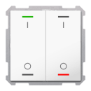 MDT TAL-63T2B04.02S KNX Taster Light 63 2-fach RGBW TS...