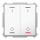 MDT TAL-63T2B04.02S KNX Taster Light 63 2-fach RGBW TS Studio Schalten Secure Studioweiß glänzend