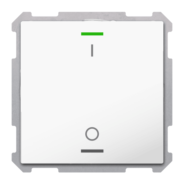 MDT TAL-63T1B04.02S KNX Taster Light 63 1-fach RGBW TS Studio Schalten Secure Studioweiß glänzend