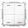 MDT TAL-63T4004.02S KNX Taster Light 63 4-fach RGBW TS Studio Neutral Secure Studioweiß glänzend