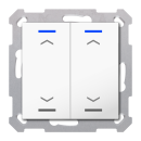 MDT TAL-55T2A02.02S KNX Taster Light 55 2-fach RGBW TS...