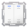 MDT TAL-55T2A02.02S KNX Taster Light 55 2-fach RGBW TS Jalousie Secure Reinweiß glänzend