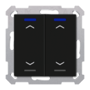 MDT TAL-55T2A06.02S KNX Taster Light 55 2-fach RGBW TS...
