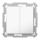 MDT TAL-55B2002.02S KNX Taster Light 55 Basic 2-fach Neutral Secure Reinweiß glänzend