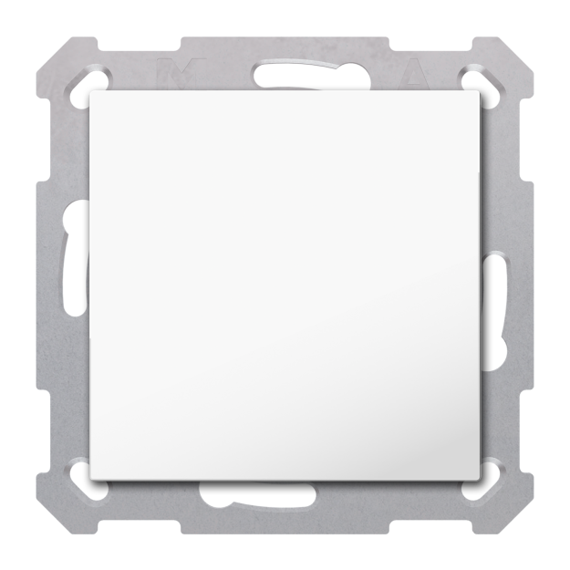 MDT TAL-55B1002.02S KNX Taster Light 55 Basic 1-fach Neutral Secure Reinweiß glänzend