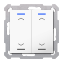 MDT TAL-5502A02.02S KNX Taster Light 55 2-fach RGBW...