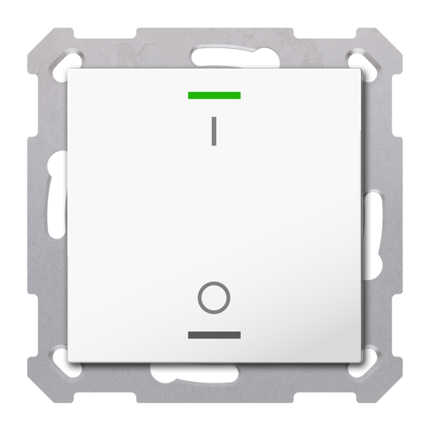 MDT TAL-5501B02.02S KNX Taster Light 55 1-fach RGBW Schalten Secure Reinweiß glänzend
