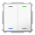 MDT TAL-6302004.02S KNX Taster Light 63 2-fach RGBW Studio Neutral Secure Studioweiß glänzend