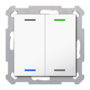MDT TAL-5502002.02S KNX Taster Light 55 2-fach RGBW...