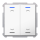 MDT TAL-6302A04.02S KNX Taster Light 63 2-fach RGBW Studio Jalousie Secure Studioweiß glänzend