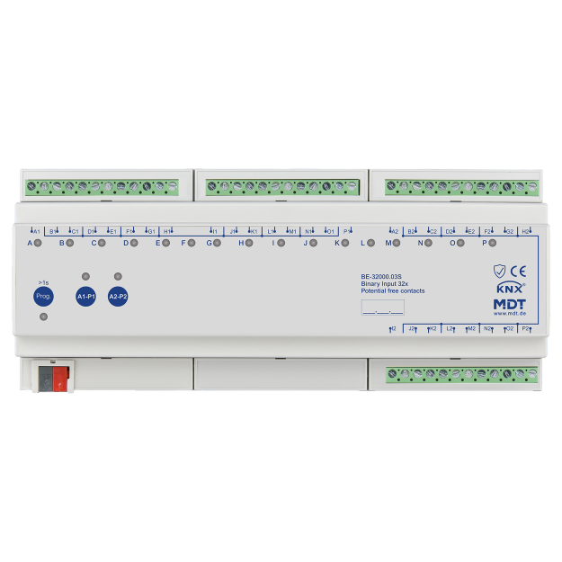 MDT BE-32000.03S KNX Binäreingang 32-fach 12TE REG Ausführung potentialfrei Secure
