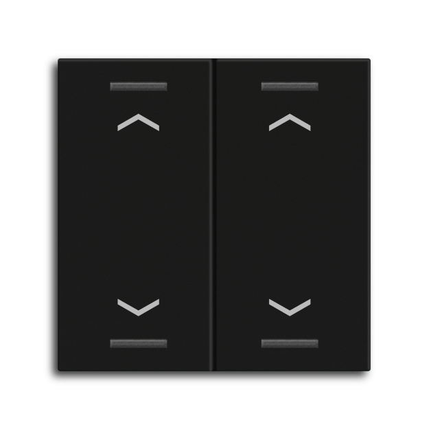 MDT TAL-55W2A06.02  Wippe für KNX Taster Light 55 2-fach Jalousie Schwarz matt