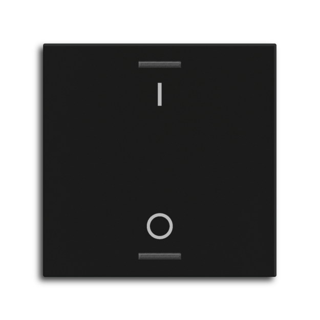 MDT TAL-55W1B06.02  Wippe für KNX Taster Light 55 1-fach Schalten Schwarz matt