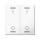 MDT TAL-55W2B02.02  Wippe für KNX Taster Light 55 2-fach Schalten Reinweiß glänzend