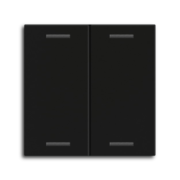 MDT TAL-55W2006.02  Wippe für KNX Taster Light 55 2-fach Neutral Schwarz matt