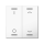 MDT TAL-55W2D02.02  Wippe für KNX Taster Light 55 2-fach Schalten Jalousie Reinweiß glänzend