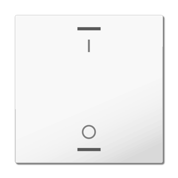 MDT TAL-63W1B04.02  Wippe für KNX Taster Light 63 1-fach Studio Schalten Studioweiß glänzend
