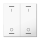 MDT TAL-63W2B04.02  Wippe für KNX Taster Light 63 2-fach Studio Schalten Studioweiß glänzend