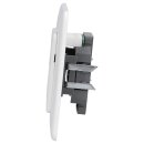 RKB 80000001 5Gbit Netzwerkdose 1-fach Weiß - passend für Cat.6- und Cat.7 Netzwerk-Kabel