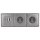 Jung Serie LS Komplett-Set Edelstahl: TAE-Anschlussdose TAE 3x6 NFN Up 0 rw + ES2969T Abdeckung f. TAE-Anschlussdose + 2x ES1520 SCHUKO Steckdose + ES2983 Rahmen 3-fach