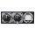 Jung Serie LS Komplett-Set Edelstahl: TAE-Anschlussdose TAE 3x6 NFN Up 0 rw + ES2969T Abdeckung f. TAE-Anschlussdose + 2x ES1520 SCHUKO Steckdose + ES2983 Rahmen 3-fach