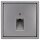 Jung Serie LS Komplett-Set Edelstahl: Cat.6A iso-Anschlussdose UAE-Cat.6A iso-8 Up 0 + ES2969-1UA Abdeckung f. IAE/UAE-Anschlussdose + ES2981 Rahmen 1-fach