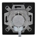 Jung Serie LS Komplett-Set Edelstahl: Cat.6A iso-Anschlussdose UAE-Cat.6A iso-8/8 Up 0 + ES2969-2UA Abdeckung f. IAE/UAE-Anschlussdose + ES2981 Rahmen 1-fach