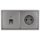 Jung Serie LS Komplett-Set Edelstahl: Cat.6A iso-Anschlussdose UAE-Cat.6A iso-8 Up 0 + ES2969-1UA Abdeckung f. IAE/UAE-Anschlussdose + ES1520 SCHUKO Steckdose + ES2982 Rahmen 2-fach